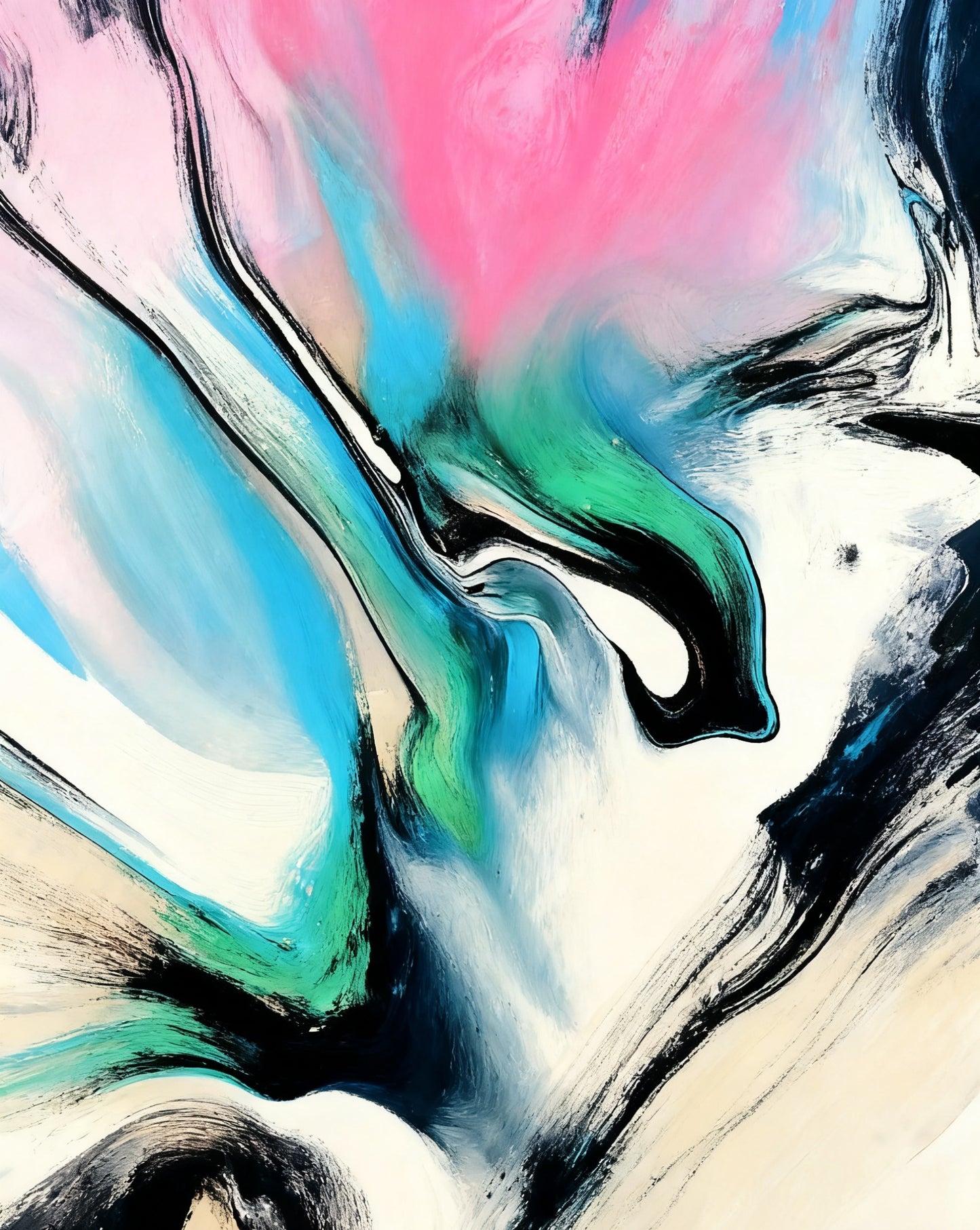 #DA2500661 Abstract Swirls of Vibrant Hues