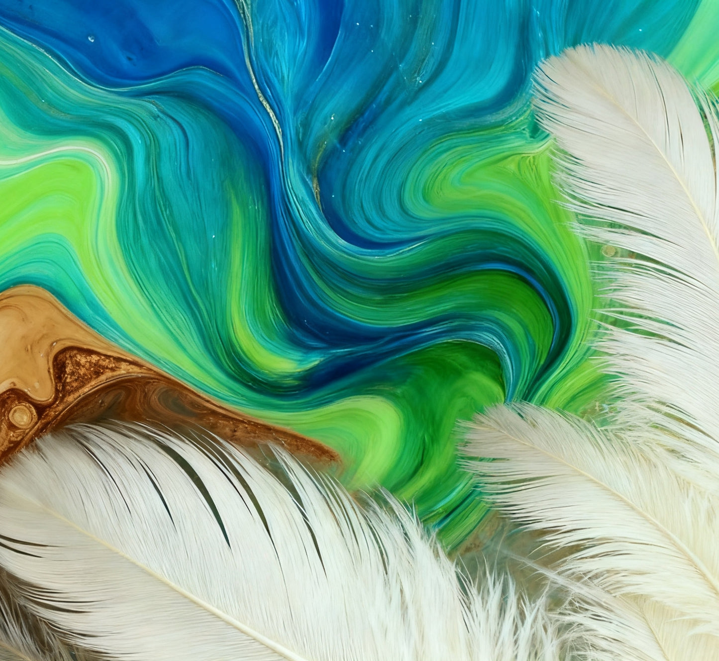 #DA2500667 Feathers and Flowing Hues
