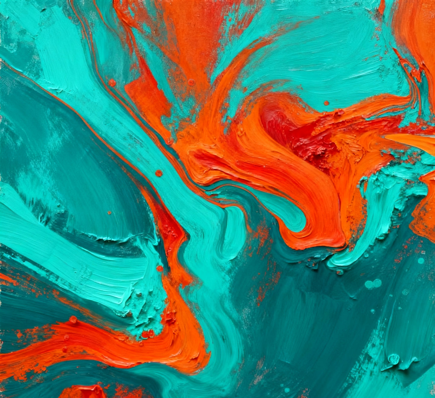 #DA2500669 Turquoise and Orange Fusion