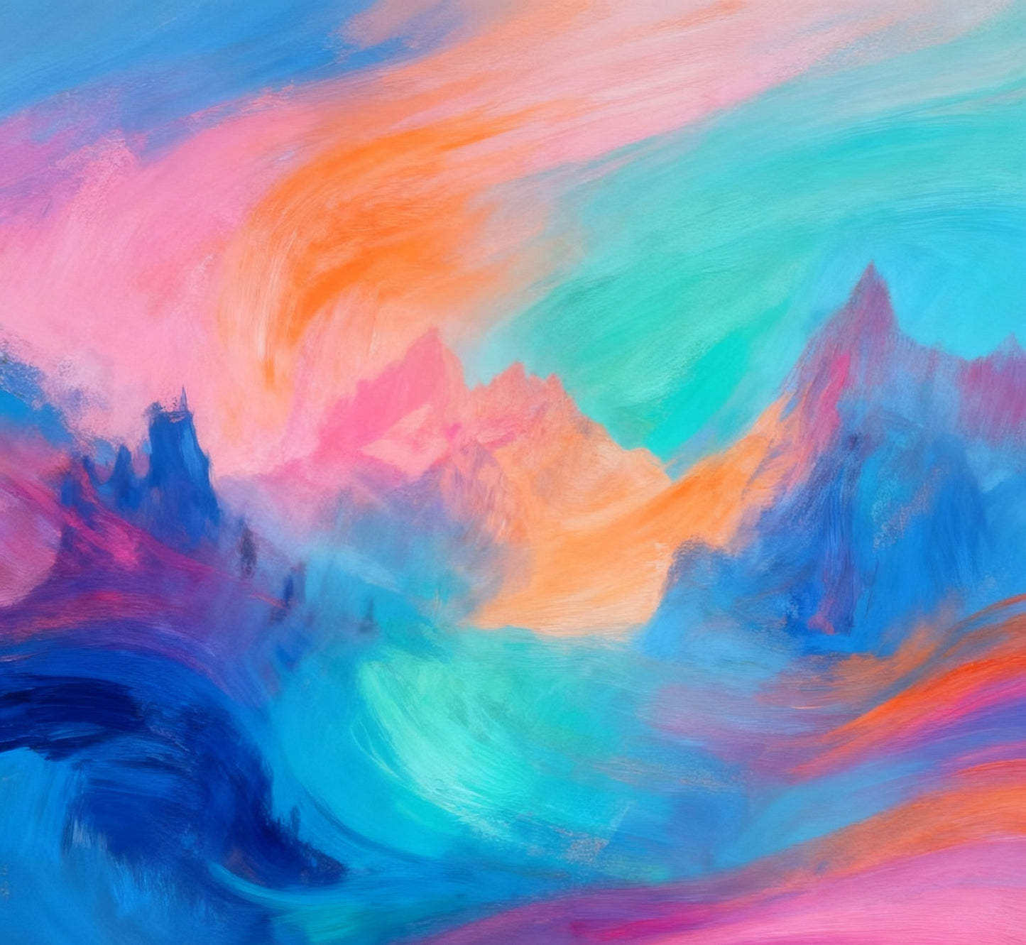#DA2500506 Fantastical Colorful Peaks