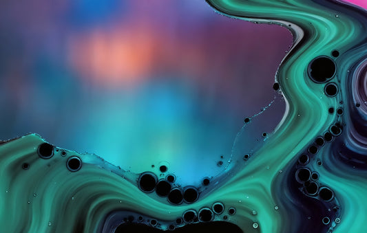 #DA2500539 Turquoise Swirls and Bubbles