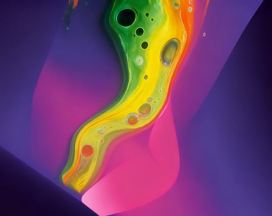#DA2500515 Rainbow - Hued Fluid Form