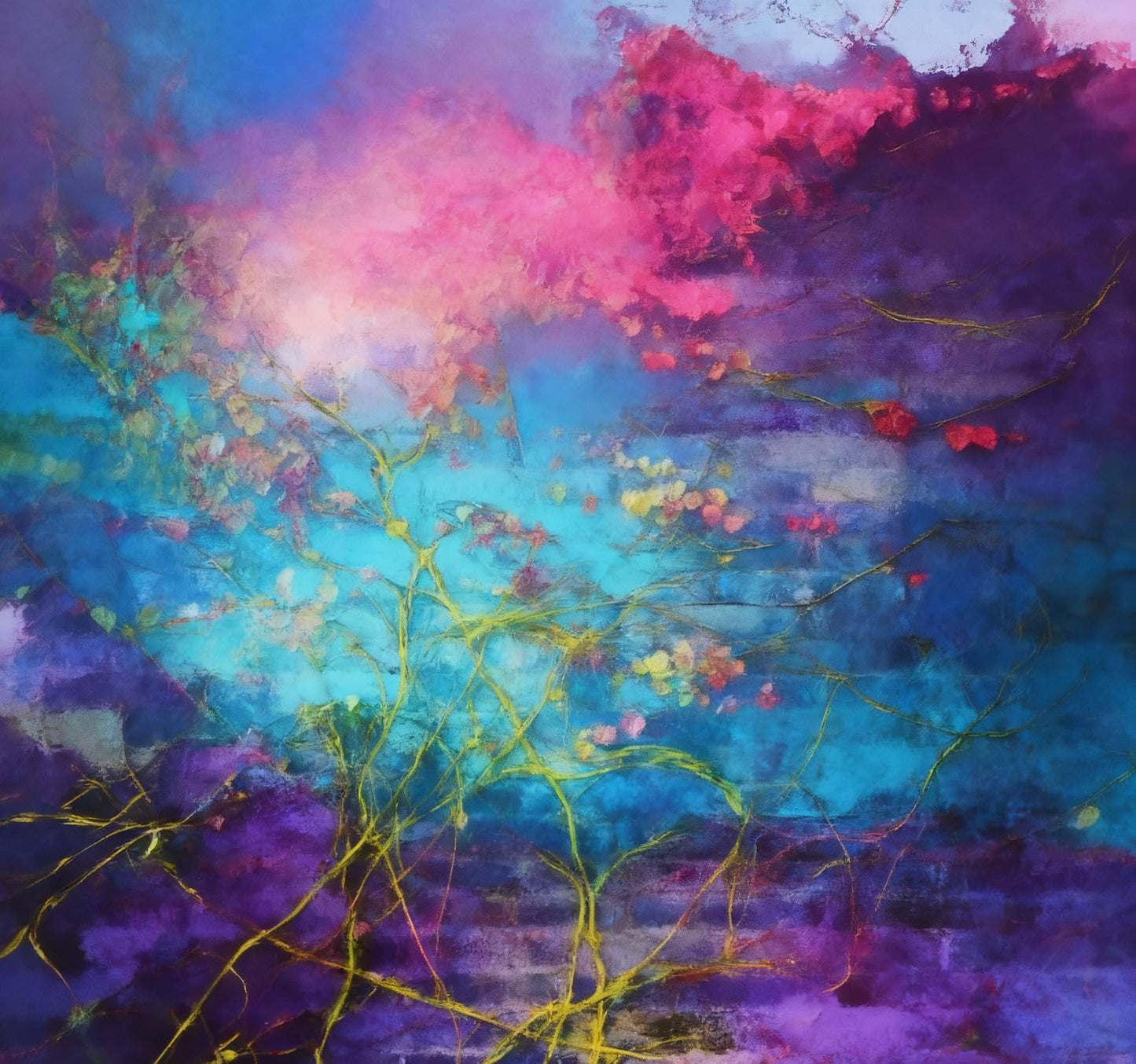 #DA2500546 Vibrant Floral Abstraction