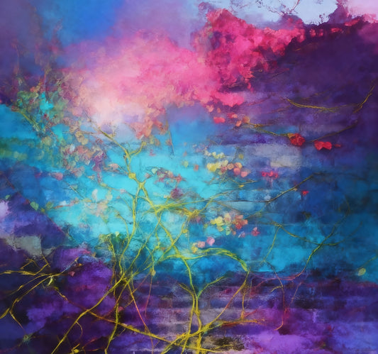 #DA2500546 Vibrant Floral Abstraction