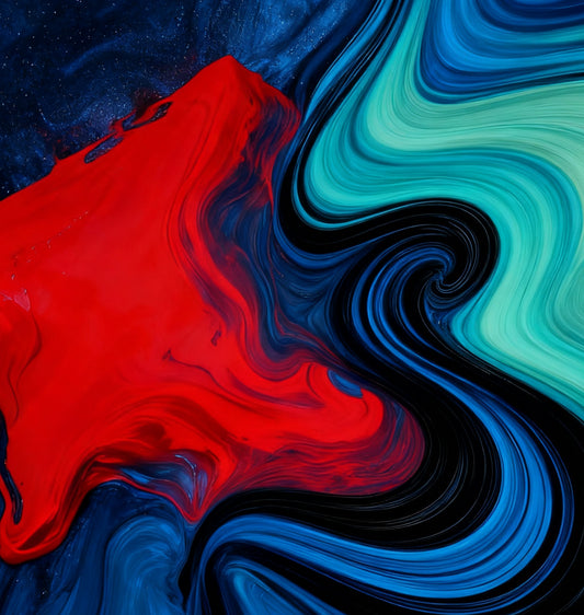 #DA2500530 Vibrant Fluid Swirls