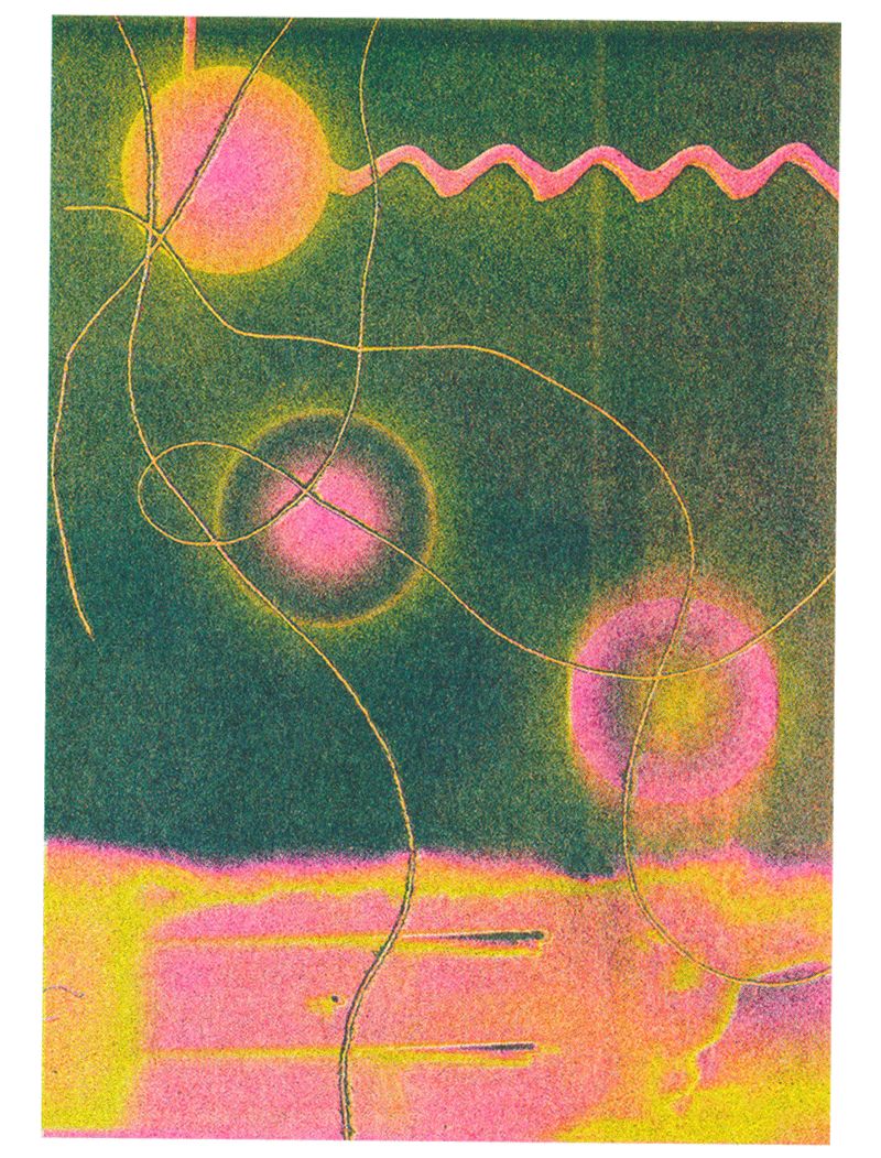 #DA2500093  A wavy pink line
