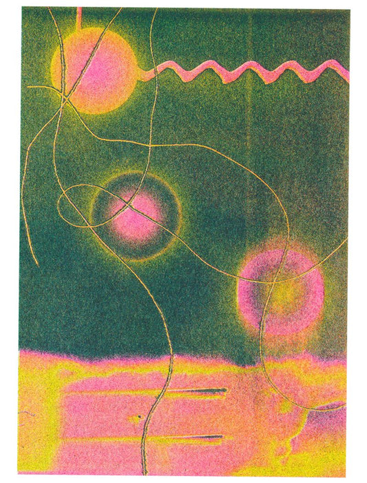 #DA2500093  A wavy pink line