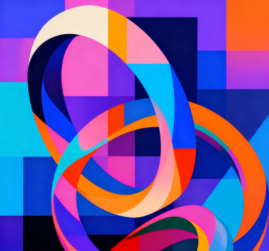 #DA2500553 Vibrant Geometric Loops