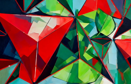 #DA2500555 Colorful Polygonal Mosaic