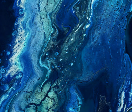 #DA2500645 Abstract Blue Fluid Dynamics