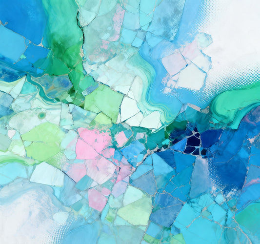 #DA2500631 Colorful Mosaic - Like Abstract Composition