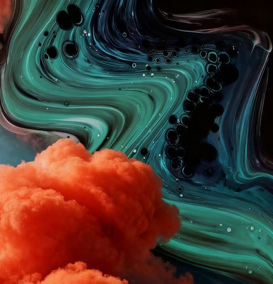 #DA2500538 Swirling Hues and Cloud - Like Form