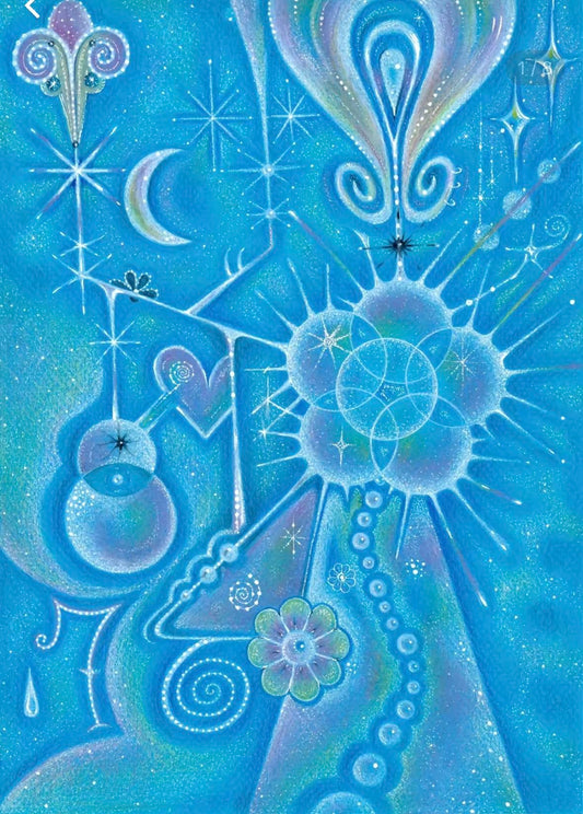 #DA2500102  cosmic composition dominated by cool blue