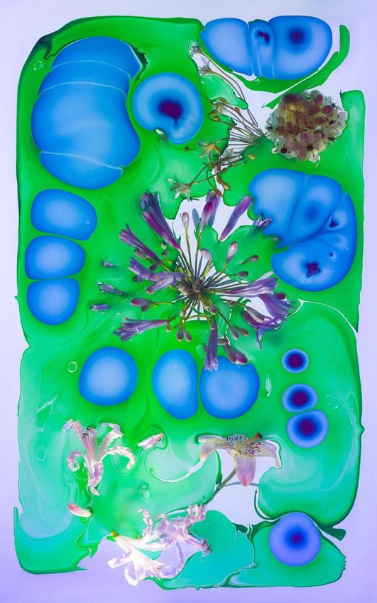 #DA2500109  jelly-like blue oval